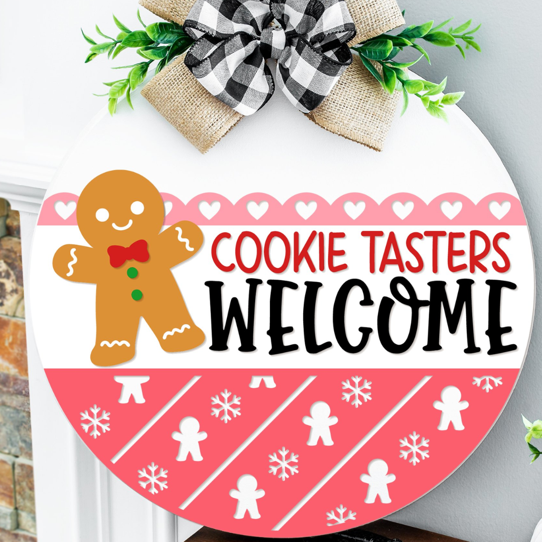 Cookie Tasters Welcome Door Hanger -Paint Party - Book a Party