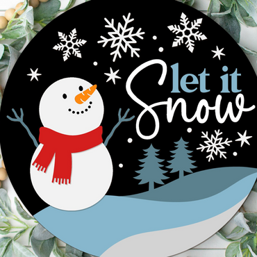 3/4/23 - Let It Snow Door Hanger -Paint Party - Book a Party