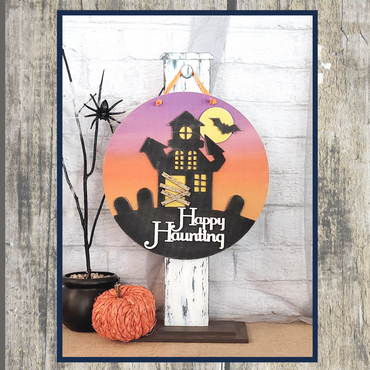 Happy Haunting Shelf Sitter - Paint Party - Book A Party