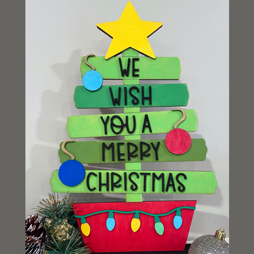 3/4/23 - We Wish You A Merry Christmas Tree Stand - Paint Party - Book A Party