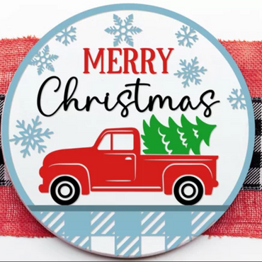 3/4/23 - Merry Christmas Door Hanger -Paint Party - Book a Party