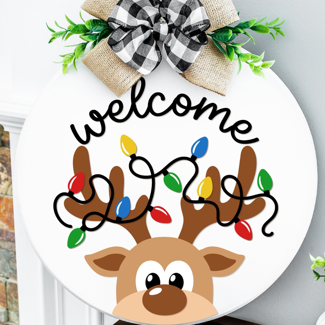 3/4/23 - Welcome Reindeer Door Sign Paint Party - Book a Party