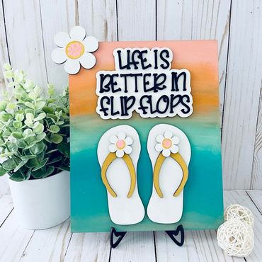 3/4/23 -  Life Is Better In Flip Flops - Paint Party
