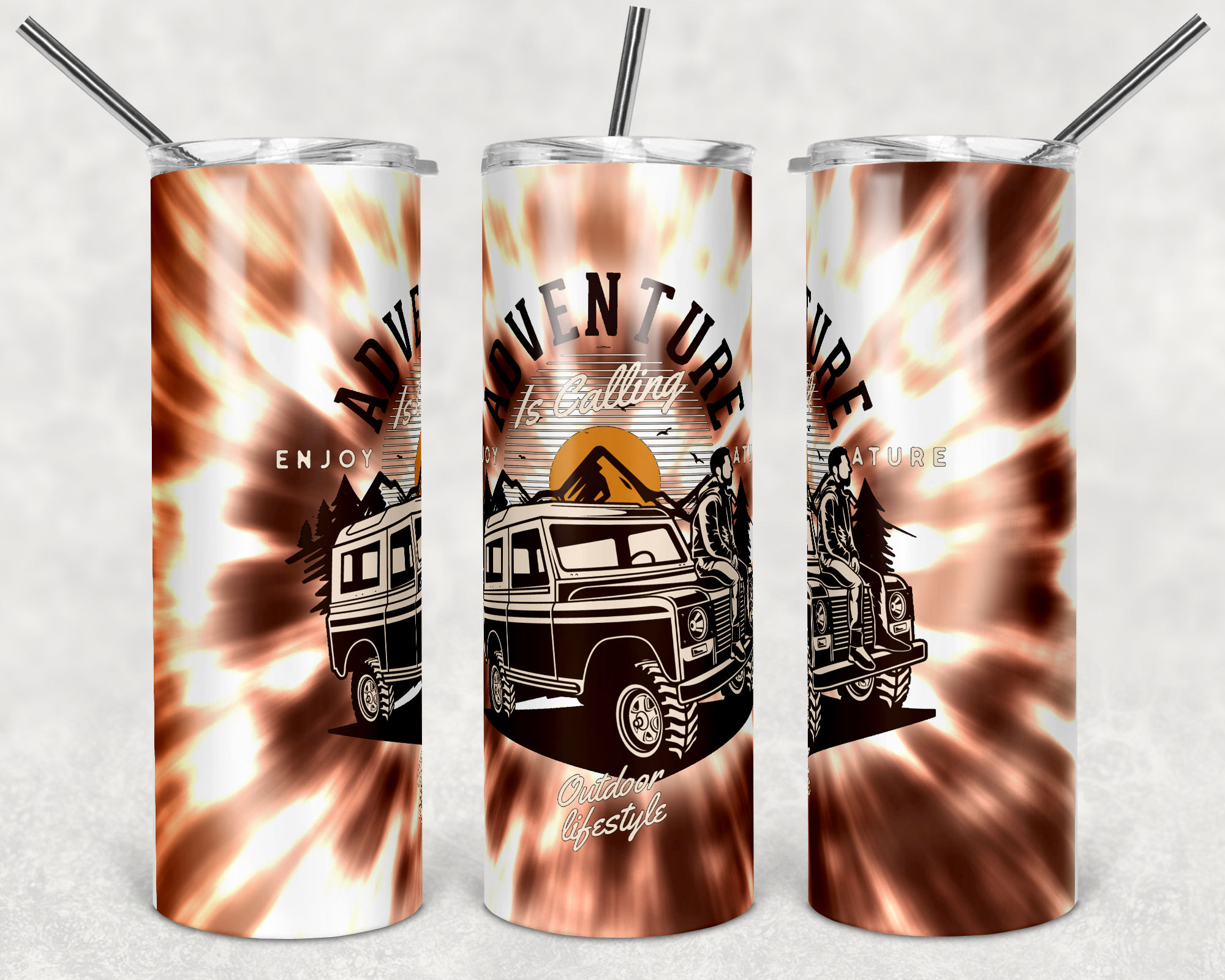 Adventure Is Calling 20 oz Skinny Sublimation Tumbler