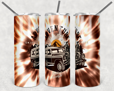 Adventure Is Calling 20 oz Skinny Sublimation Tumbler