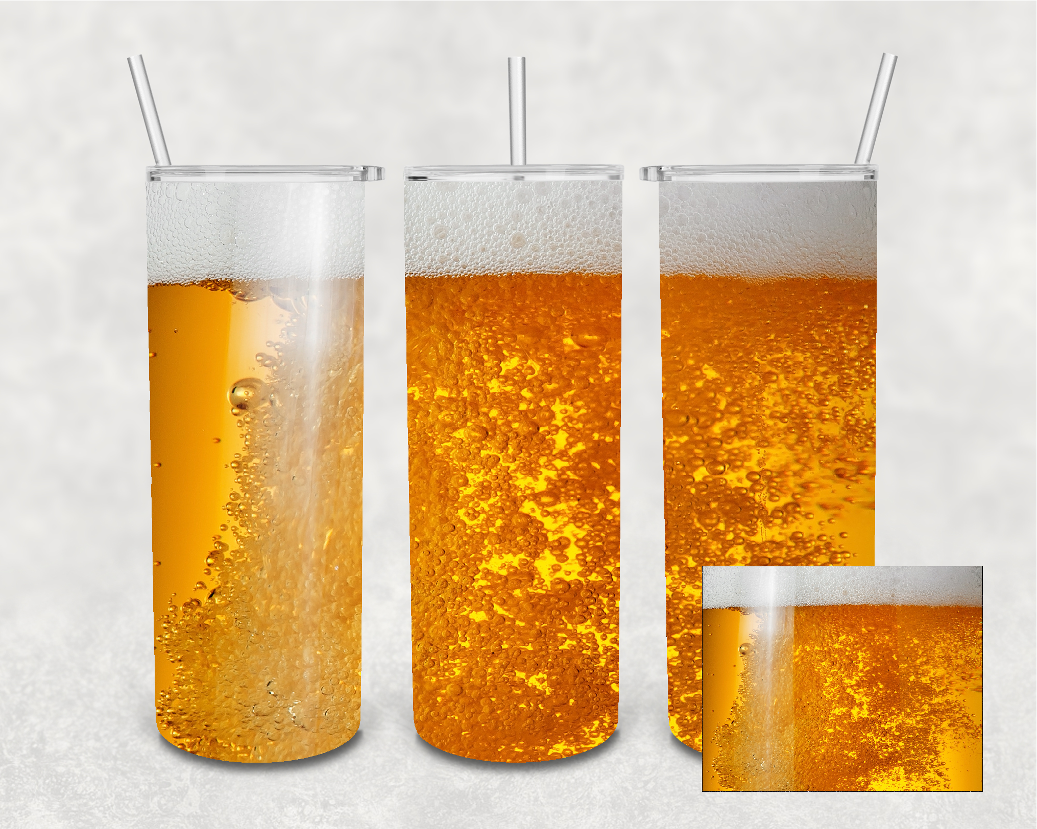 Beer 20 oz Skinny Sublimation Tumbler