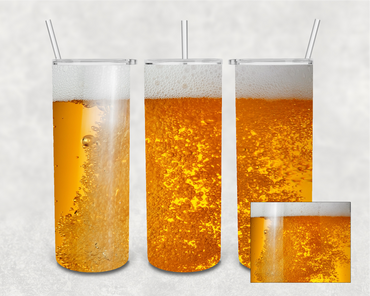 Beer 20 oz Skinny Sublimation Tumbler