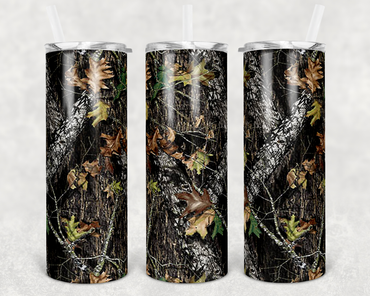 Camo 20 oz Skinny Sublimation Tumbler