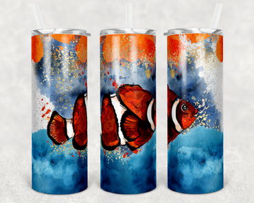 Clown Fish 20 oz Skinny Sublimation Tumbler