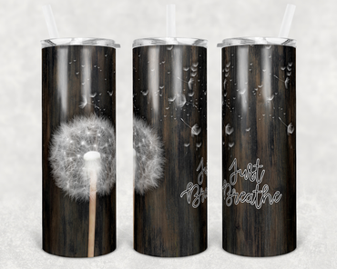 Just Breathe 20 oz Skinny Sublimation Tumbler