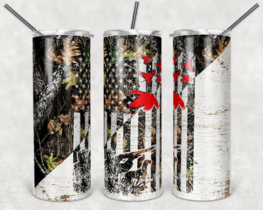 Duck Hunting Camo 20 oz Skinny Sublimation Tumbler