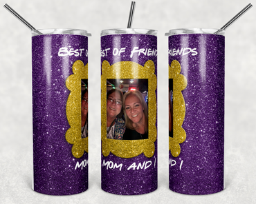 Friends Frame Custom Photo 20 oz Skinny Sublimation Tumbler