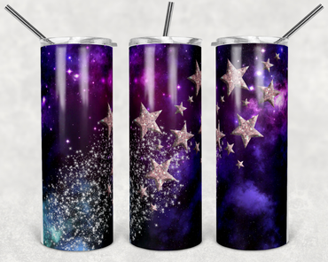 Shooting Stars Galaxy 20 oz Skinny Sublimation Tumbler