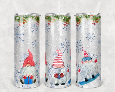 Winter Gnomes 20 oz Skinny Sublimation Tumbler