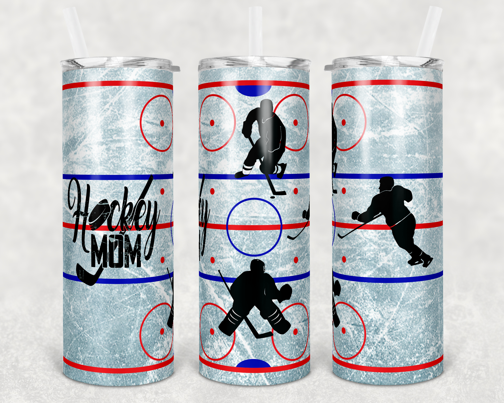 Hockey Mom 20 oz Skinny Sublimation Tumbler