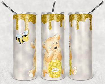 Honey Bear 20 oz Skinny Sublimation Tumbler