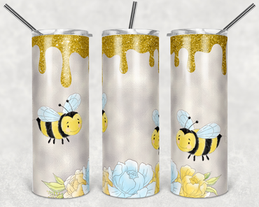 Honey Bee 20 oz Skinny Sublimation Tumbler