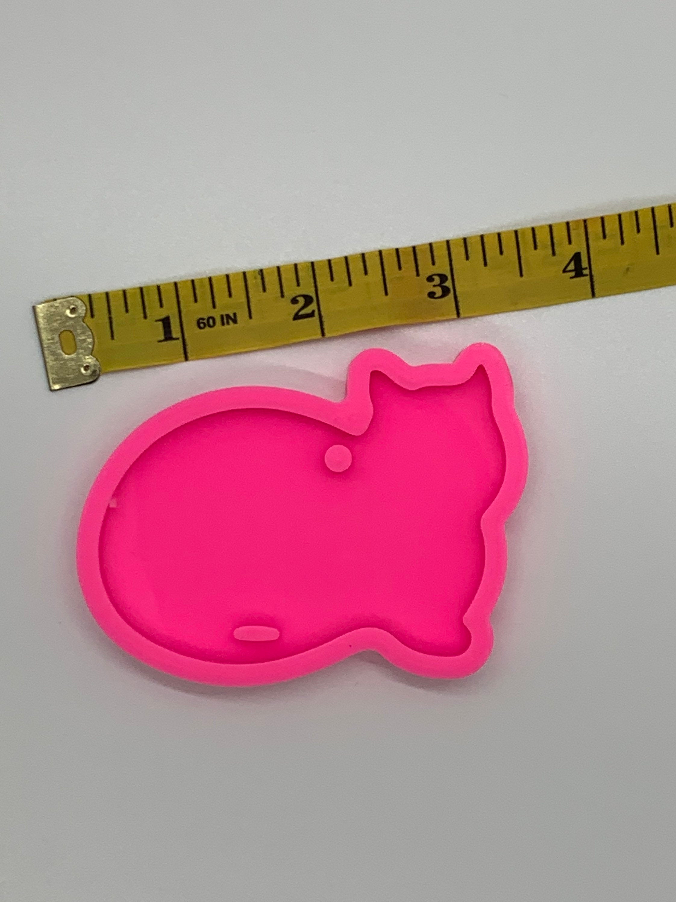 Laying Cat Shiny Silicone Mold for Epoxy Resin Crafts