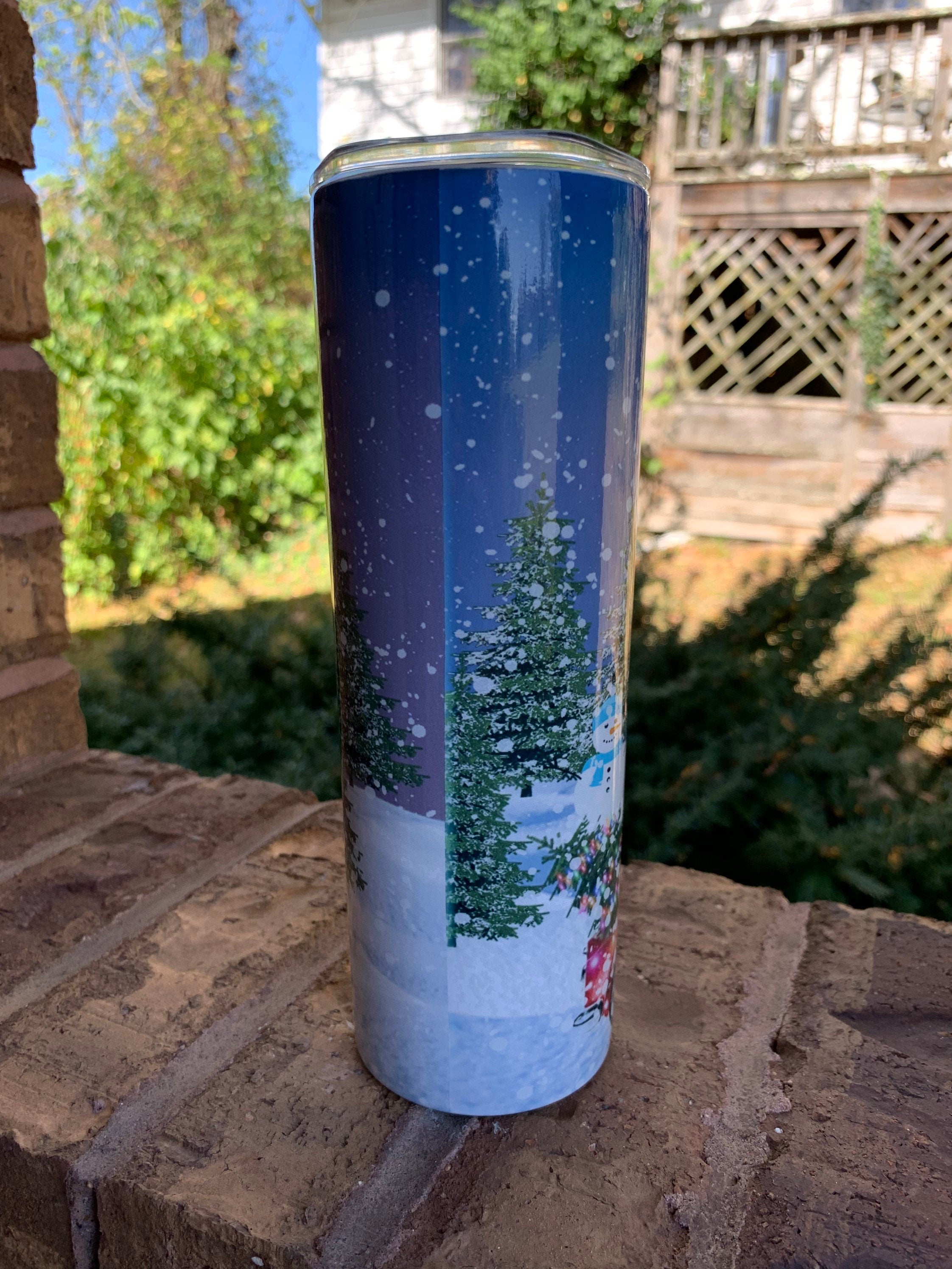 Farm Fresh Christmas Trees 20 oz Skinny Sublimation Tumbler