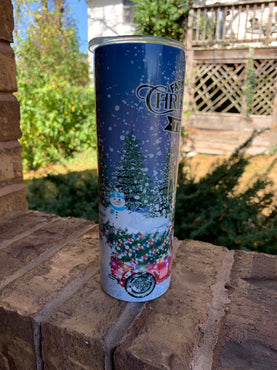 Farm Fresh Christmas Trees 20 oz Skinny Sublimation Tumbler