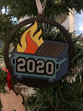 Christmas: 2020 Dumpster Fire Ornament