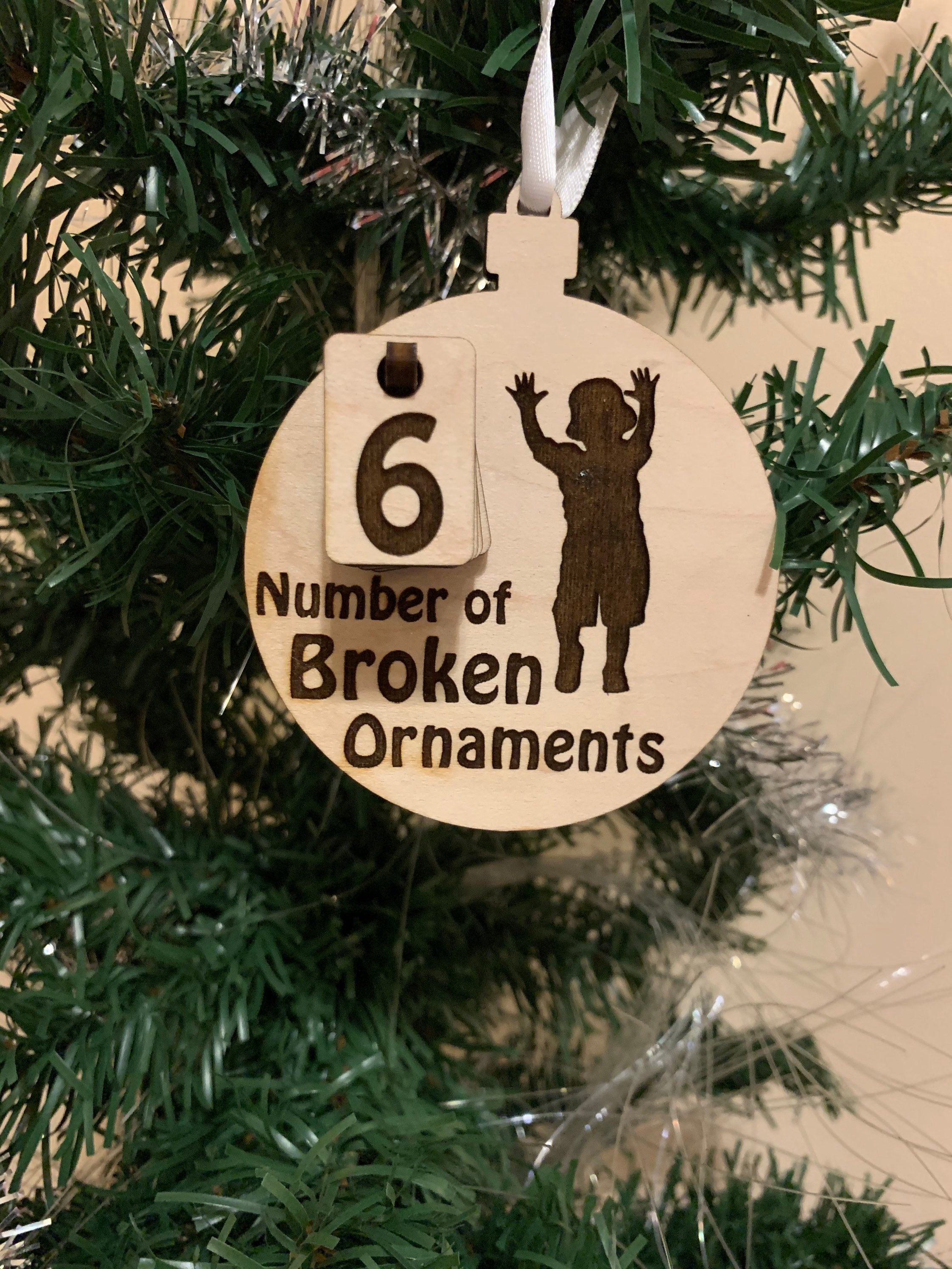 Naughty Toddler Version Broken Ornament Counter