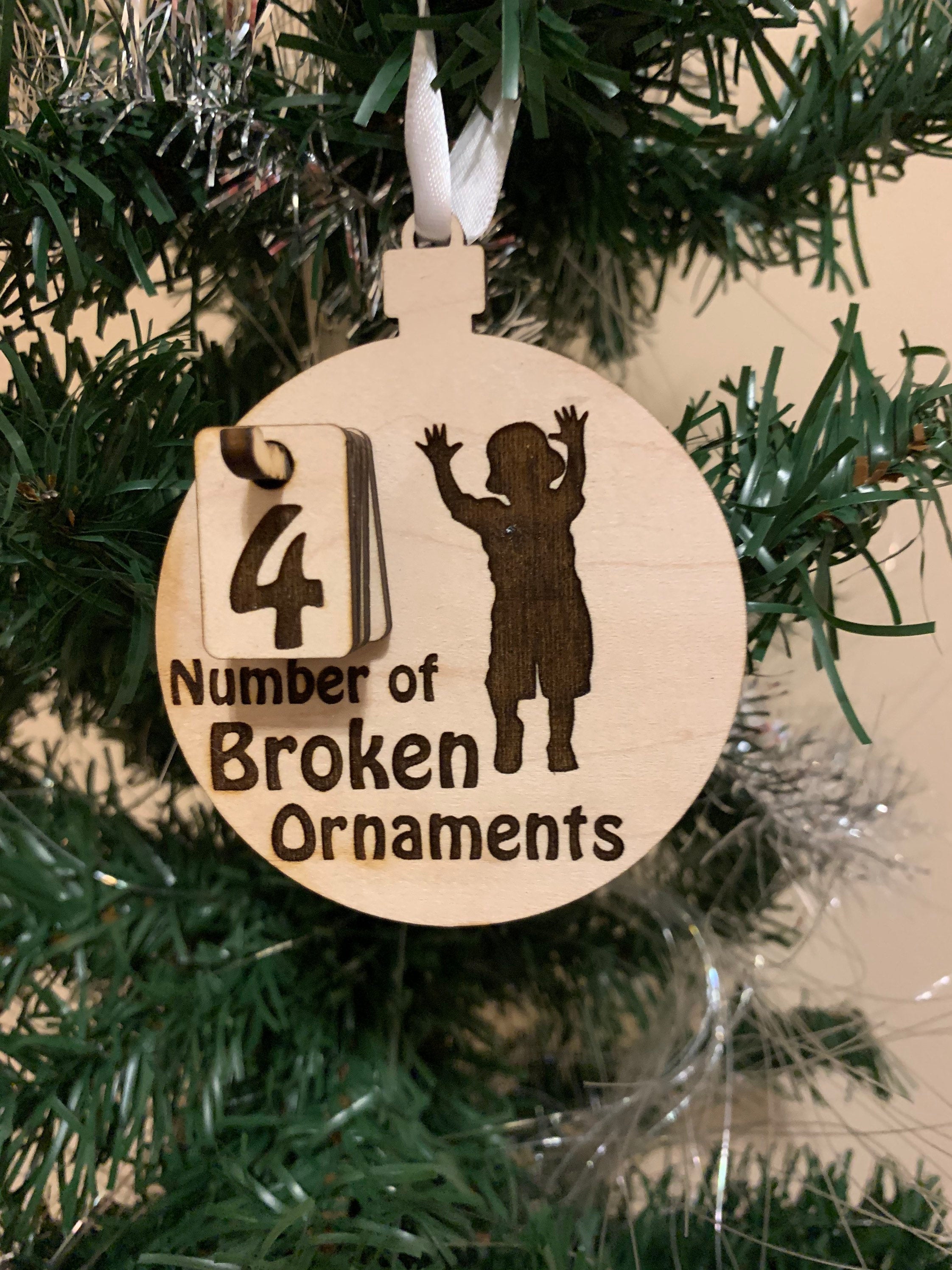 Naughty Toddler Version Broken Ornament Counter