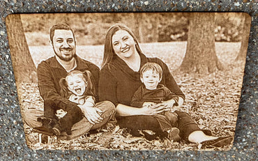 Laser Engraved Wooden Photo Personalized
