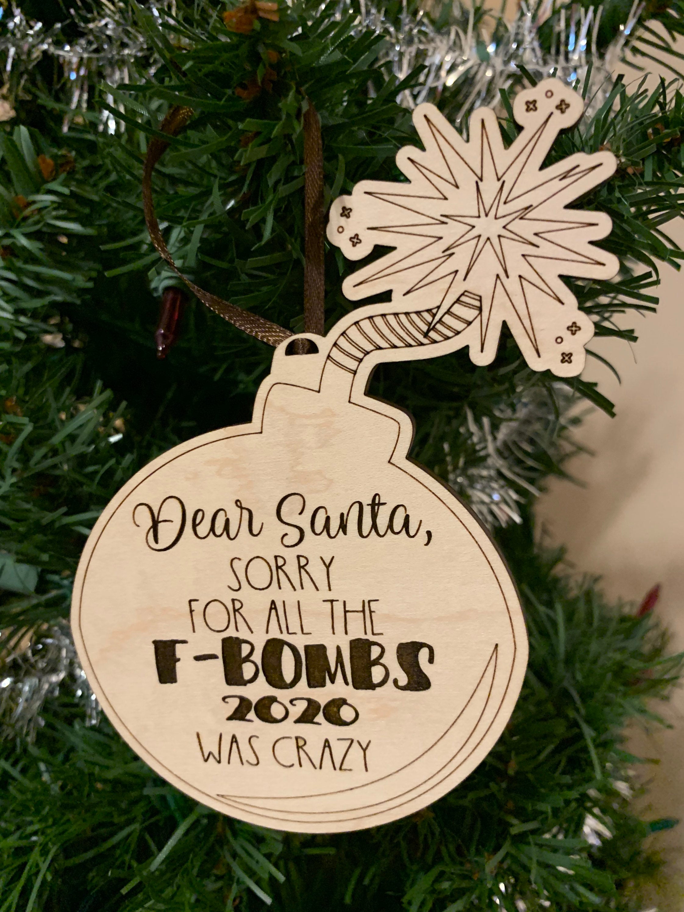 Christmas: 2020 Commemorative Christmas Ornament F-Bombs