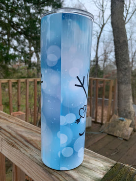 Some People Are Worth Melting For Pretty Winter Inspirational 20 oz Skinny Sublimation Tumbler