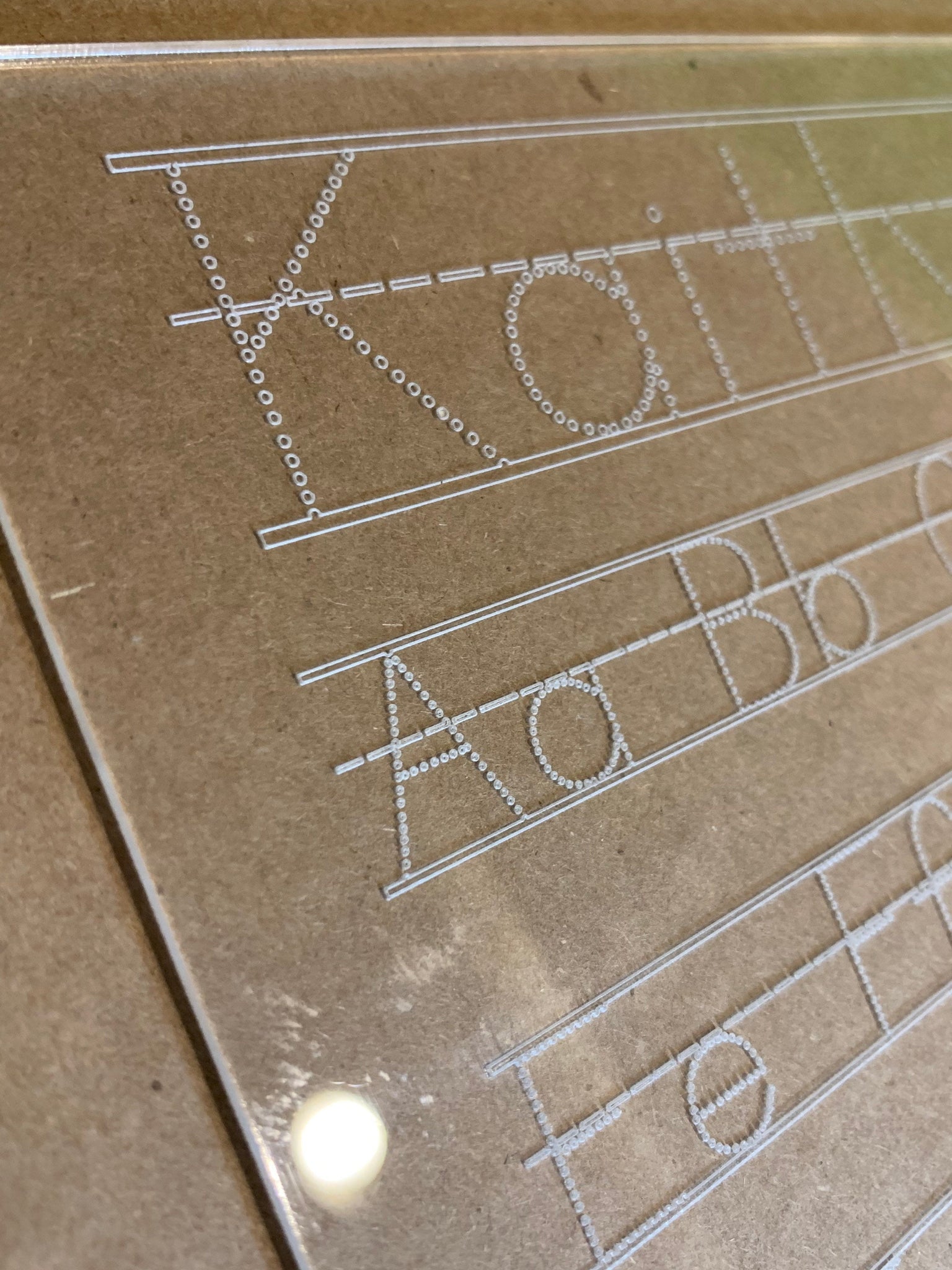 ABC - 123 Acrylic Tracing Board – Lazy K Designs