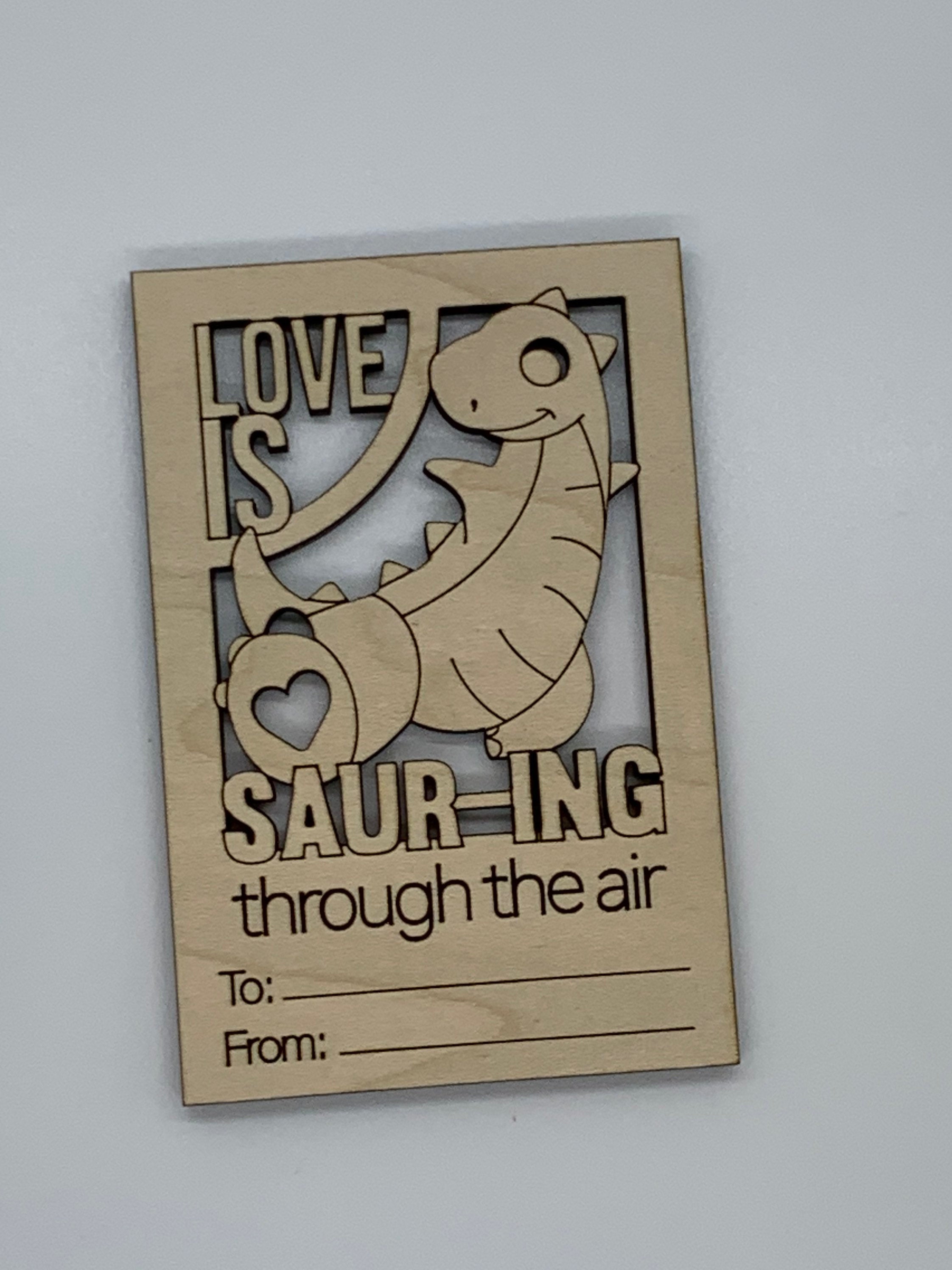 VALENTINE - DIY Coloring Valentines Wooden Laser Cut and Engraved