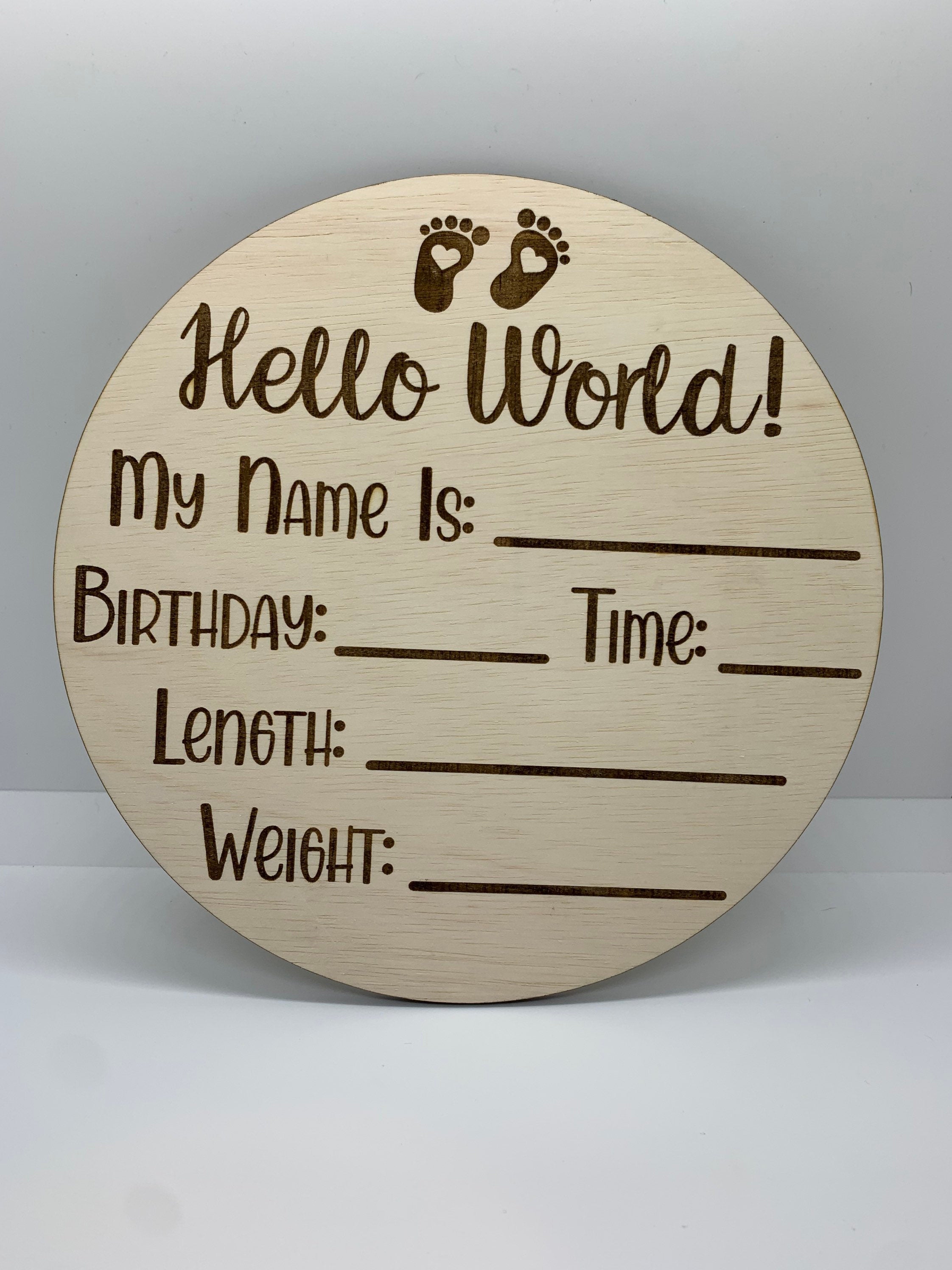 Wooden Baby Announcement Sign Rectangle Baby Birth Announcement Sign Rectangle Baby Birth Announcement Sign Newborn