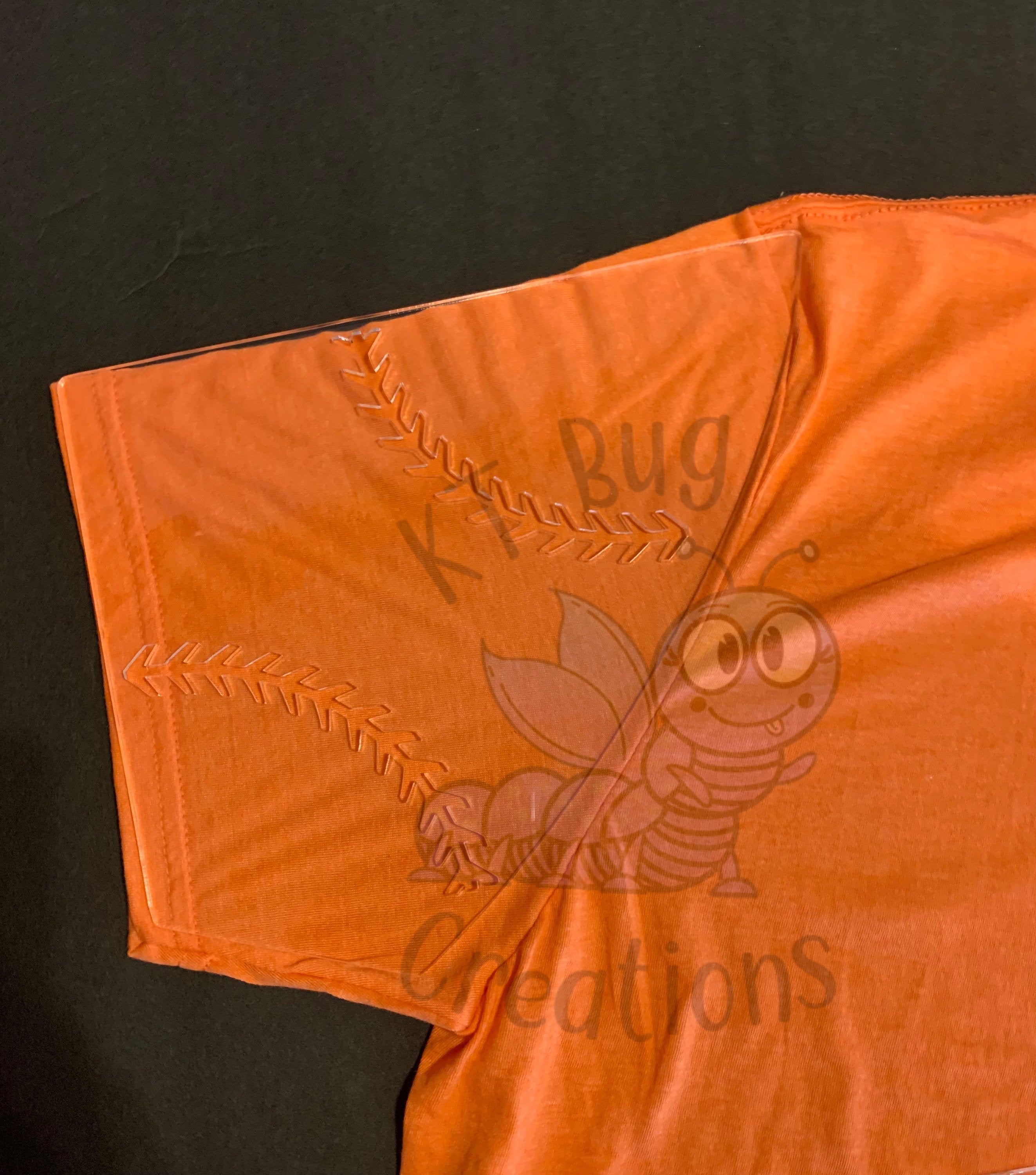 Bleached Sleeve Template for Shirt Making | Baseball Sleeve Bleach Template
