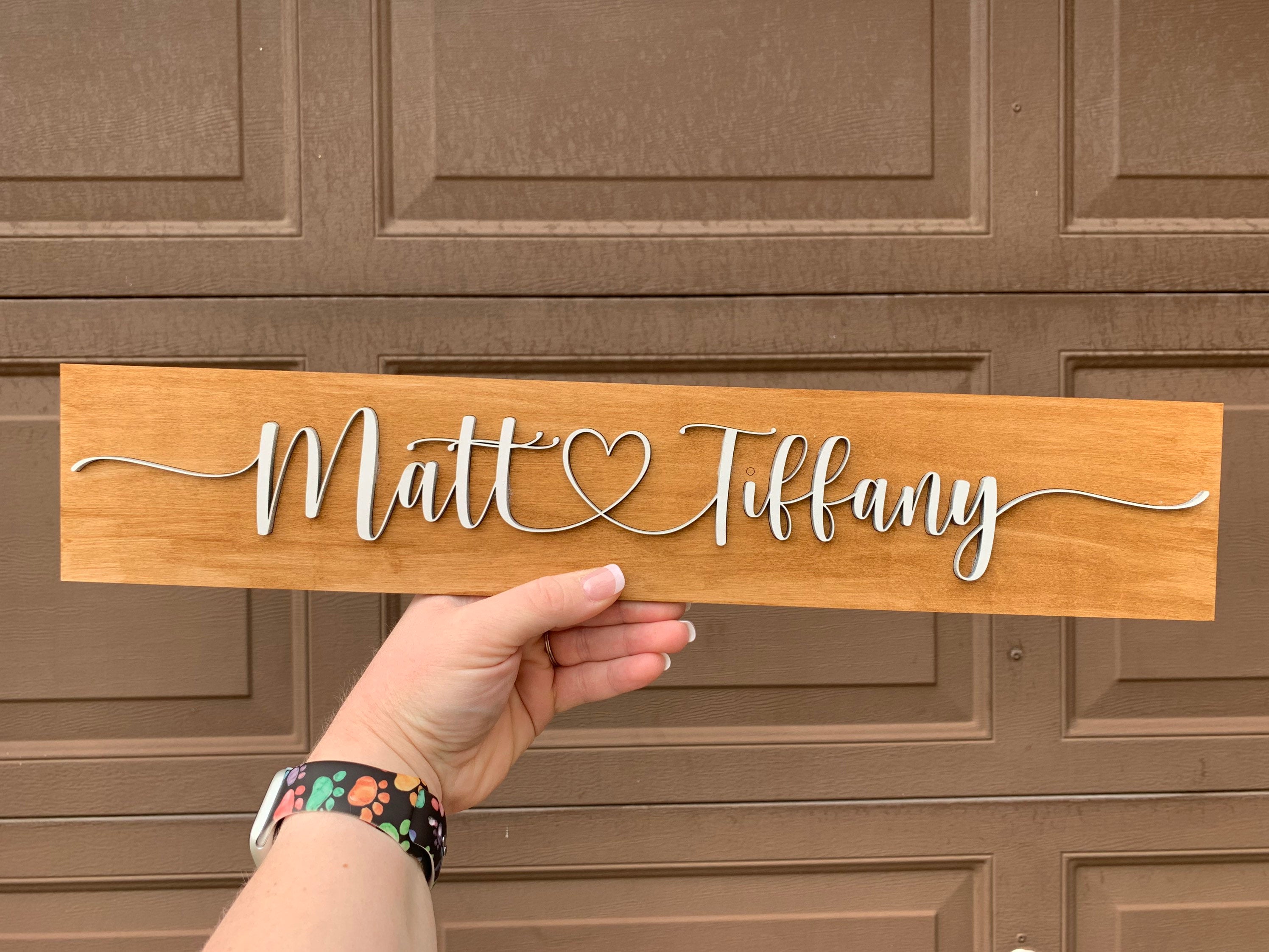 Personalized Wooden Sign Names for Couples Gift for Valentines and Wedding  Gift