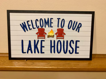 Lake House Welcome Sign | Lake House Decor | Welcome Sign for Lake House