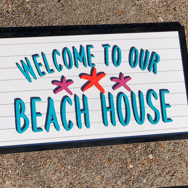 Beach House Welcome Sign | Beach House Decor | Welcome Sign for Beach House
