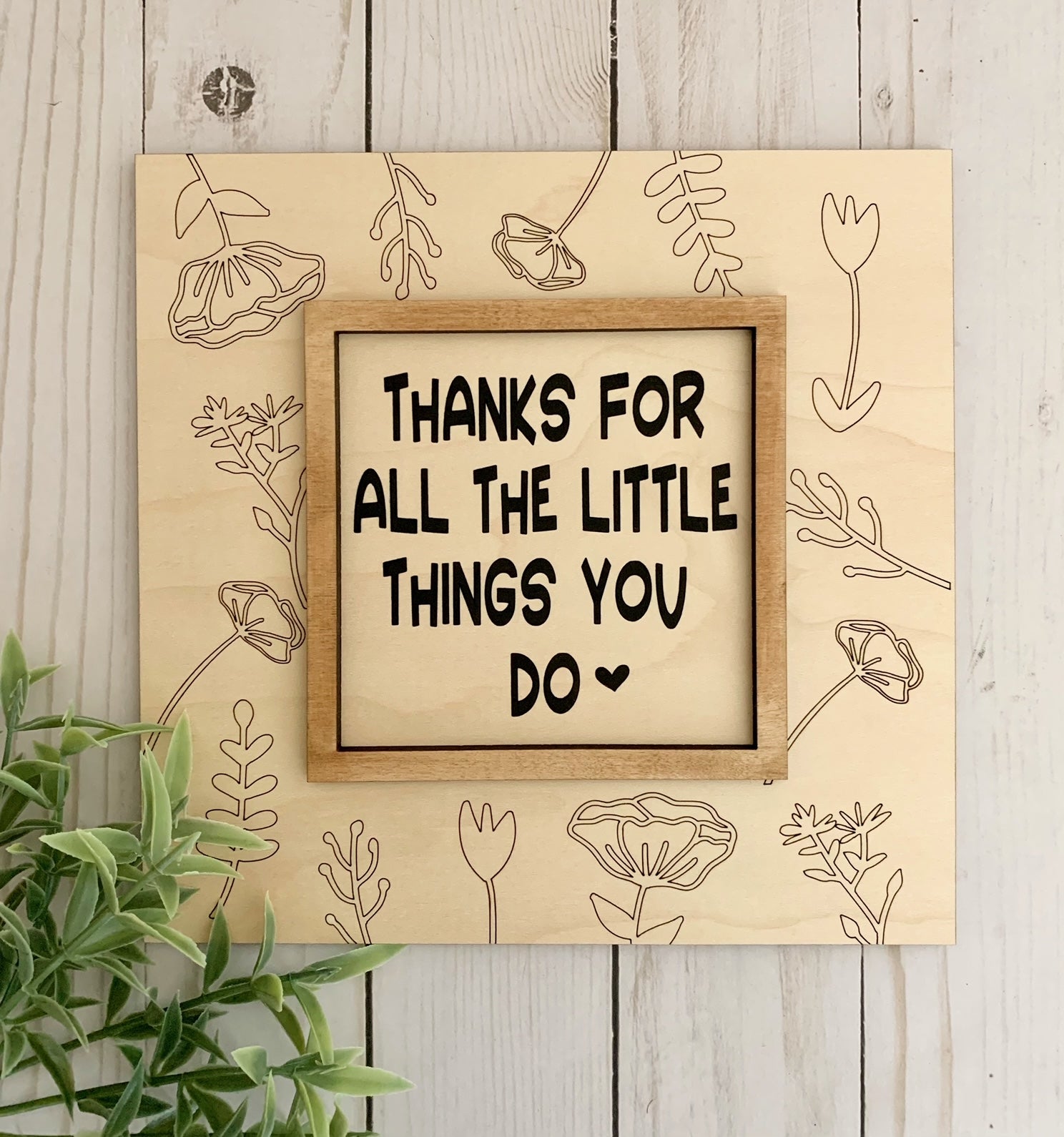 DIY Wooden Sign Kit - Mother Thanks for All You Do