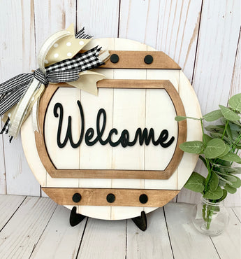 DIY Wooden Sign Kit - Welcome Circle