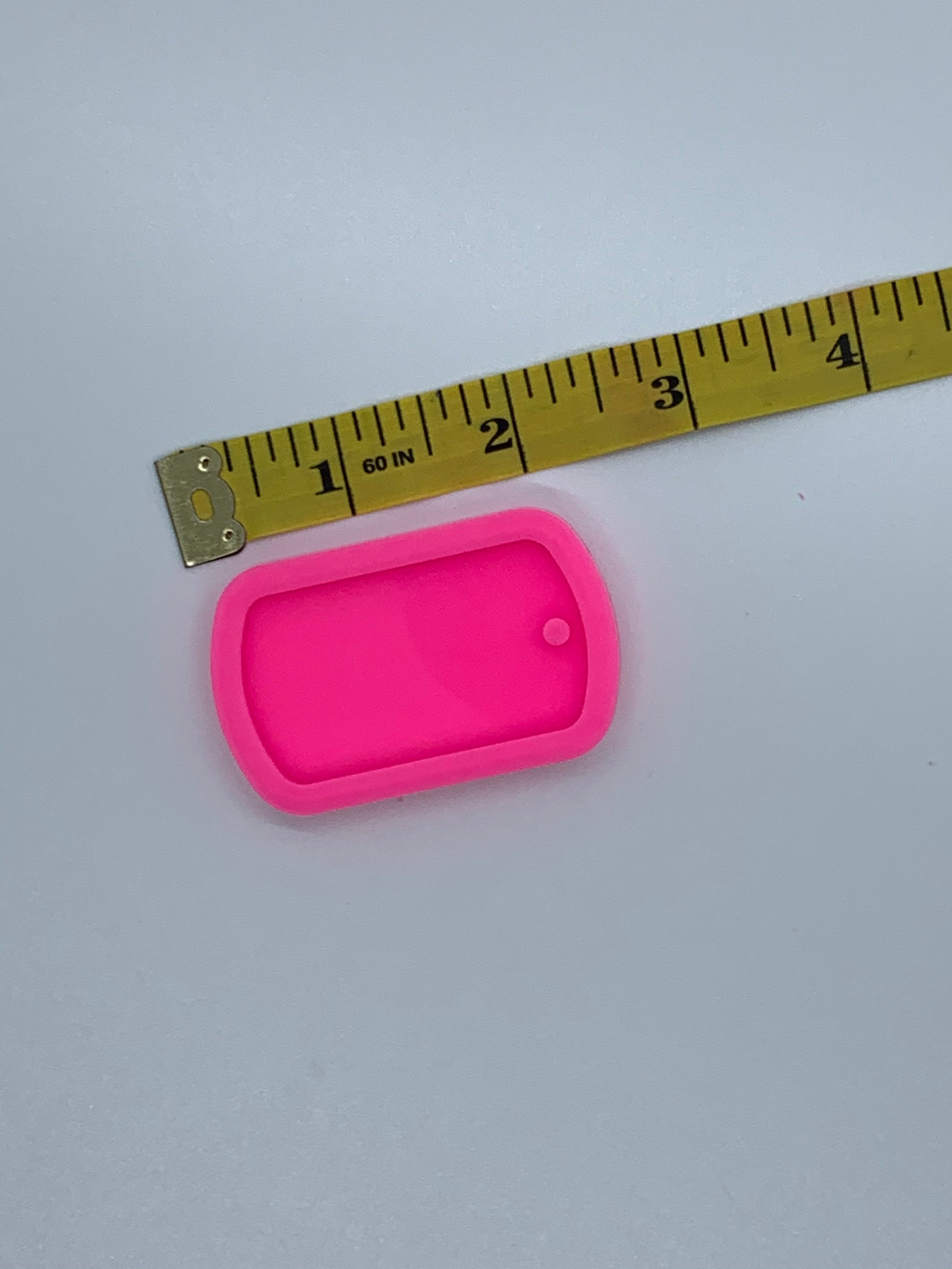 Dog Tag Shiny Silicone Mold for Epoxy Resin Crafts