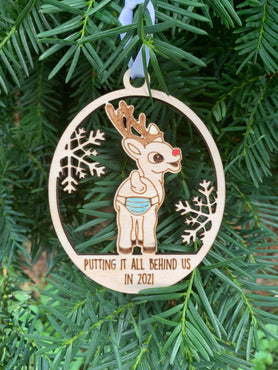 2021 Commemorative Ornament Rudolph Putting it all Behind Us