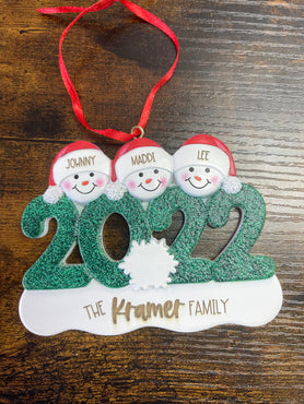 2022 Ceramic Family Ornament