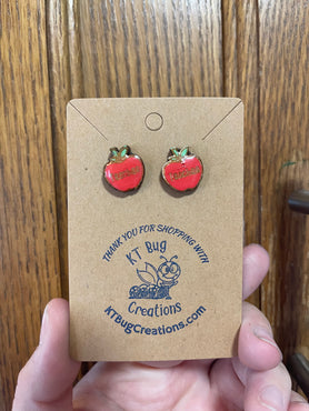 Teacher Apple Stud Earrings