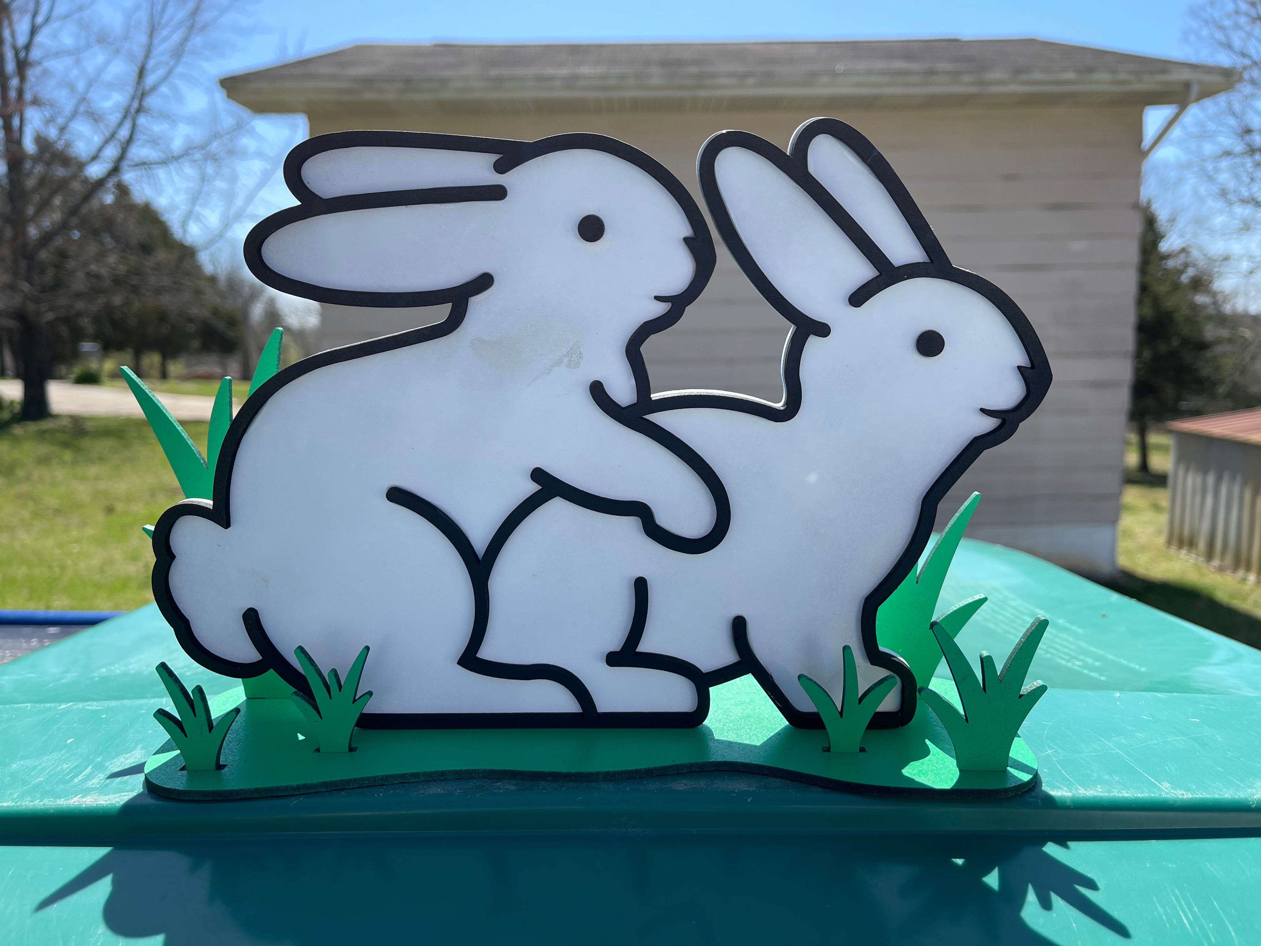 Naughty Bunny Spring Decor