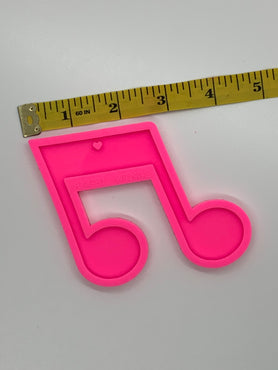 Music Note Shiny Silicone Mold