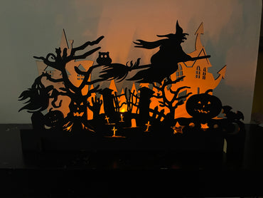 Halloween Scene Sign