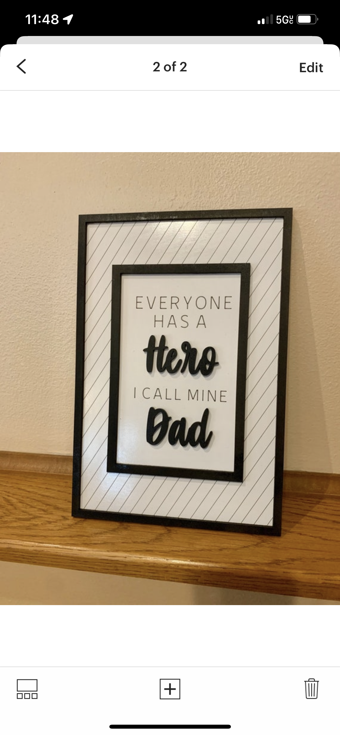 Father’s Day You Are My Hero Sign