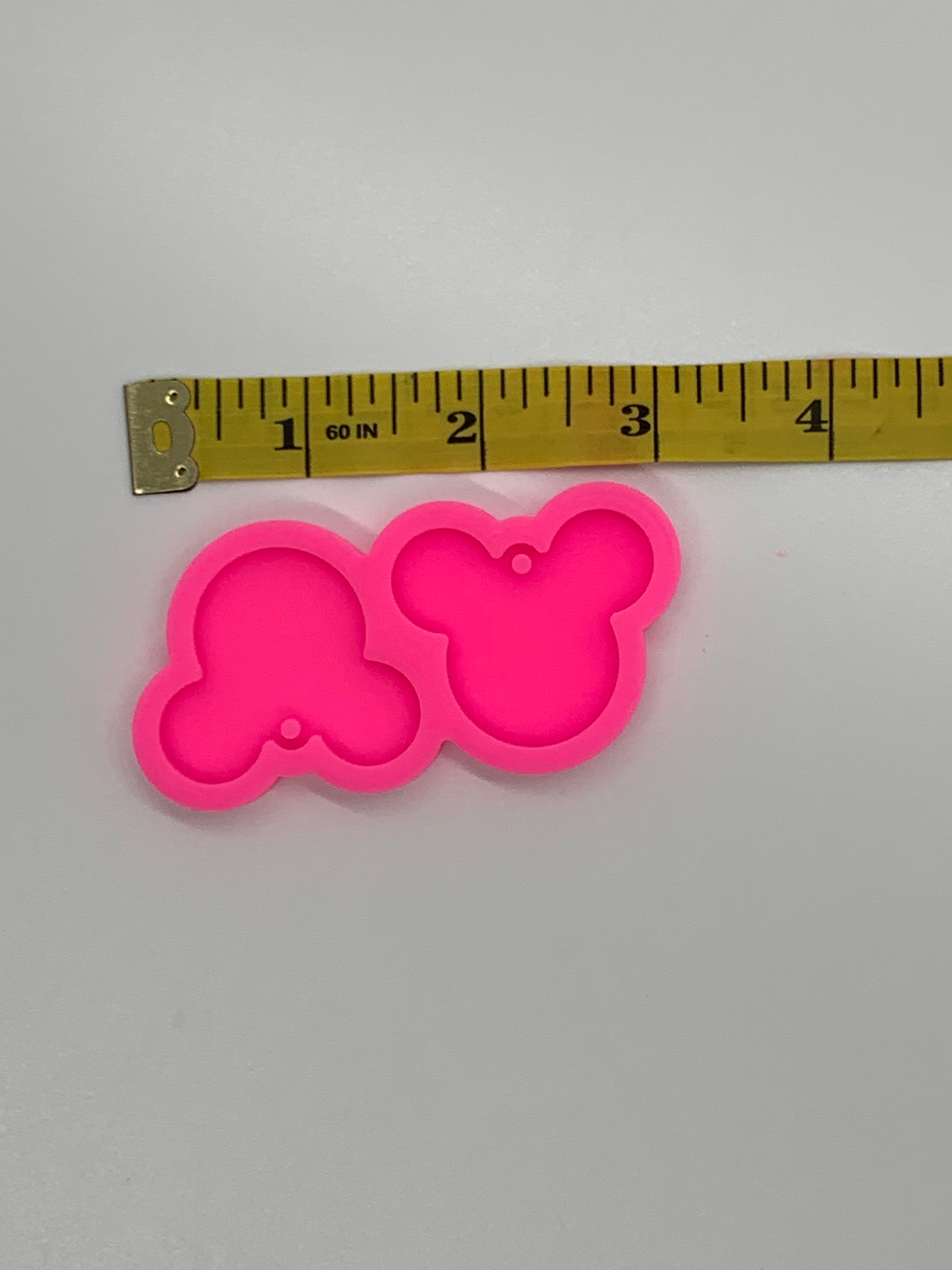 Small Mickey Earrings Shiny Silicone Mold
