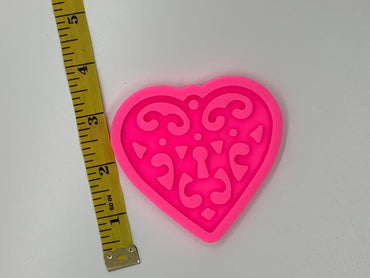 Decorative Heart Shiny Silicone Mold