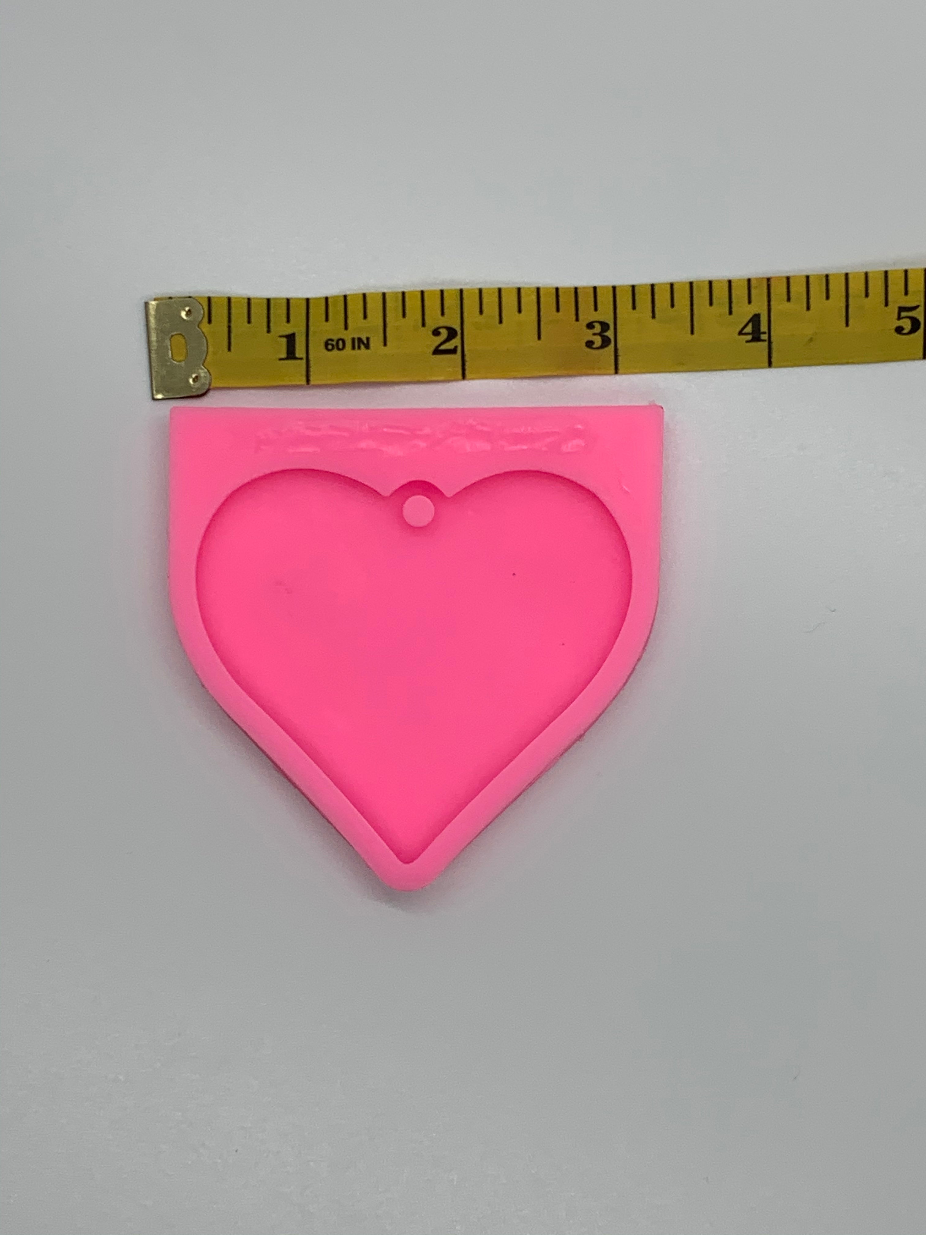 Large Heart Shiny Silicone Mold